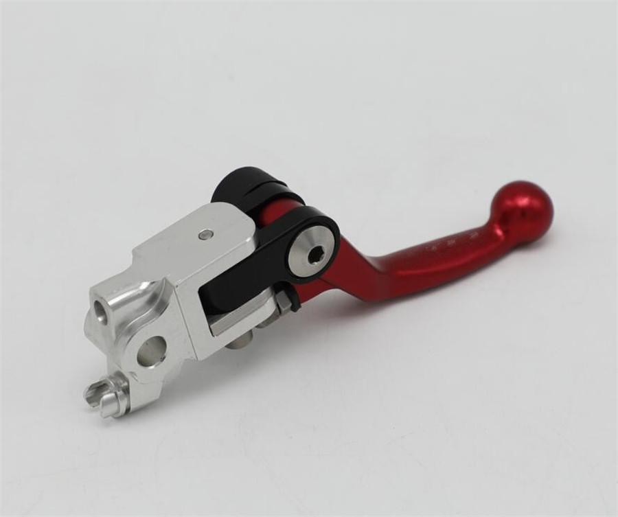 Red 4 Directions Folding Pivot Brake Lever For Honda CRE250X 2007-2012 CRF250R