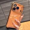 Luxury Cushioned Shockproof Plated Transparent Phone Case For iPhone 17 16 15 14 13 12 11Pro Max Plus