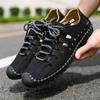 Men Summer Casual Shoes Male Seaside Beach Sandals Breathable Caved Shoes Male Sports Sneakers Zapatillas Homres Plus Size 38-48