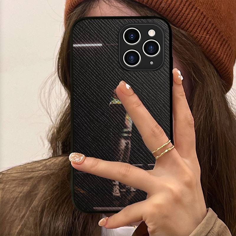 Djadja & Dinaz Rapper Francese Custodia per Telefono Custodia Rigida in Pelle per iPhone 11 12 13 Mini Pro Max 8 7 Plus SE 2020 X XR XS Coque