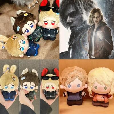 Neues 10cm Resident Evil Leon Scott Plüsch Anhänger Mini Kennedy Chris Redfield Albert Wesker Kuscheltier Anime Spielzeug für Kinder Geschenke