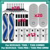 Fit For ( ECOVACS DEBOT T30S / T30S PRO / T30S PRO OMNI / T30S COMBO ) Parts Main Side Brush Filter Mop Cloth Dust Bag