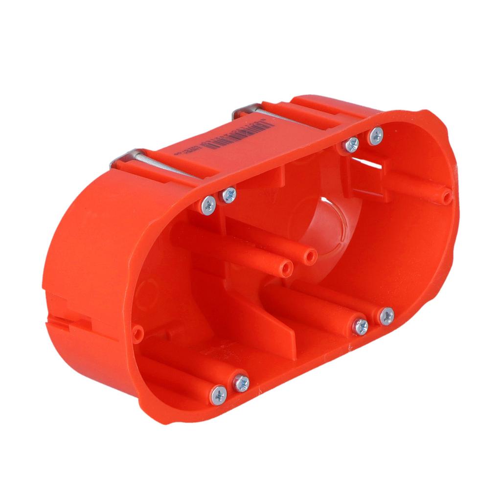 PK-2x60 flush-mounted box, for plasterboard walls, orange