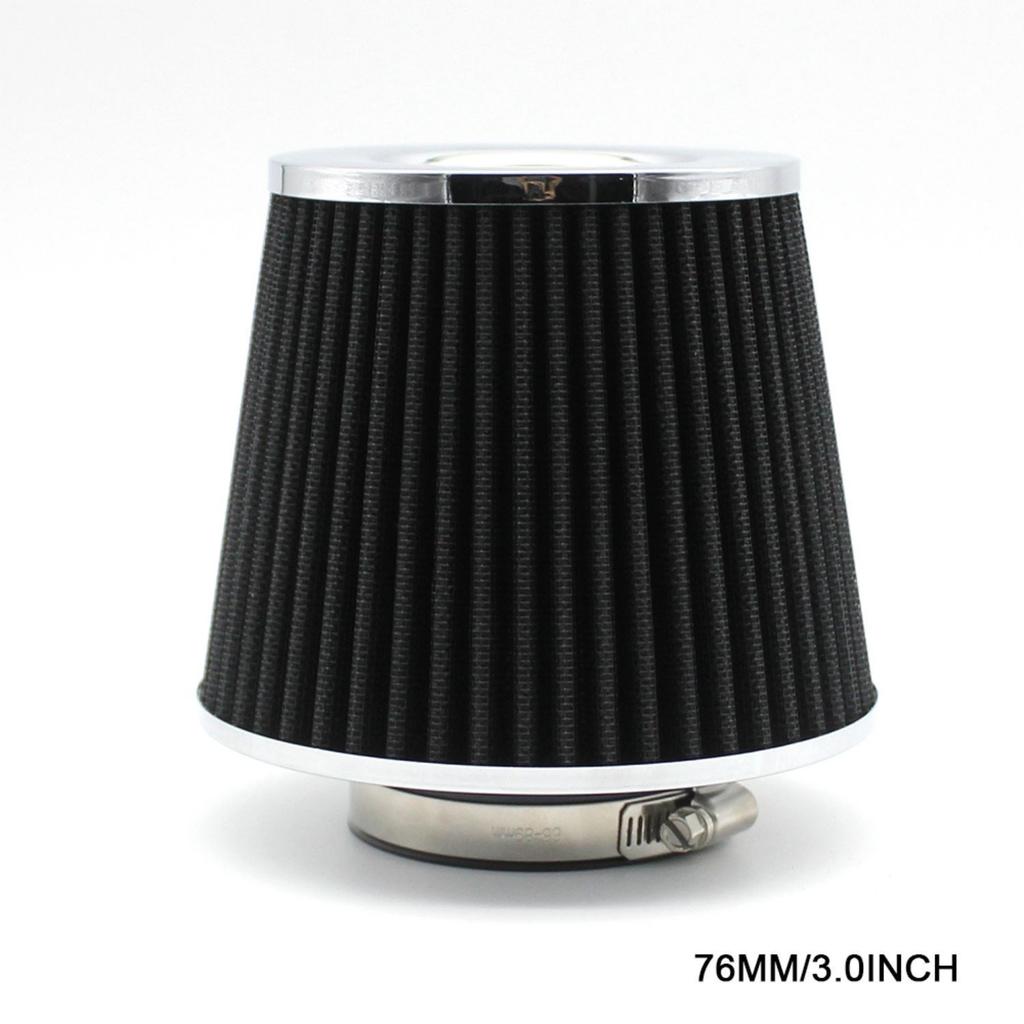 High Flow Intake Kit Cone Air Filter Adapter Cold Car Filters Racing 3" 3.5 4inch Sport System Performance Box 76MM 89MM 101MM