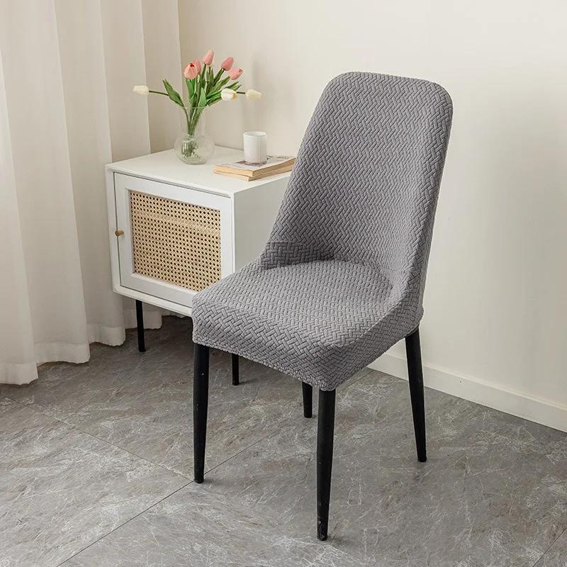 Nordic Chair Covers with Skirt Stretch Dining Chair Slipcover Anti-Slip Home Seat Slipcover for Party Banquet Wedding 1/2/4/6pcs