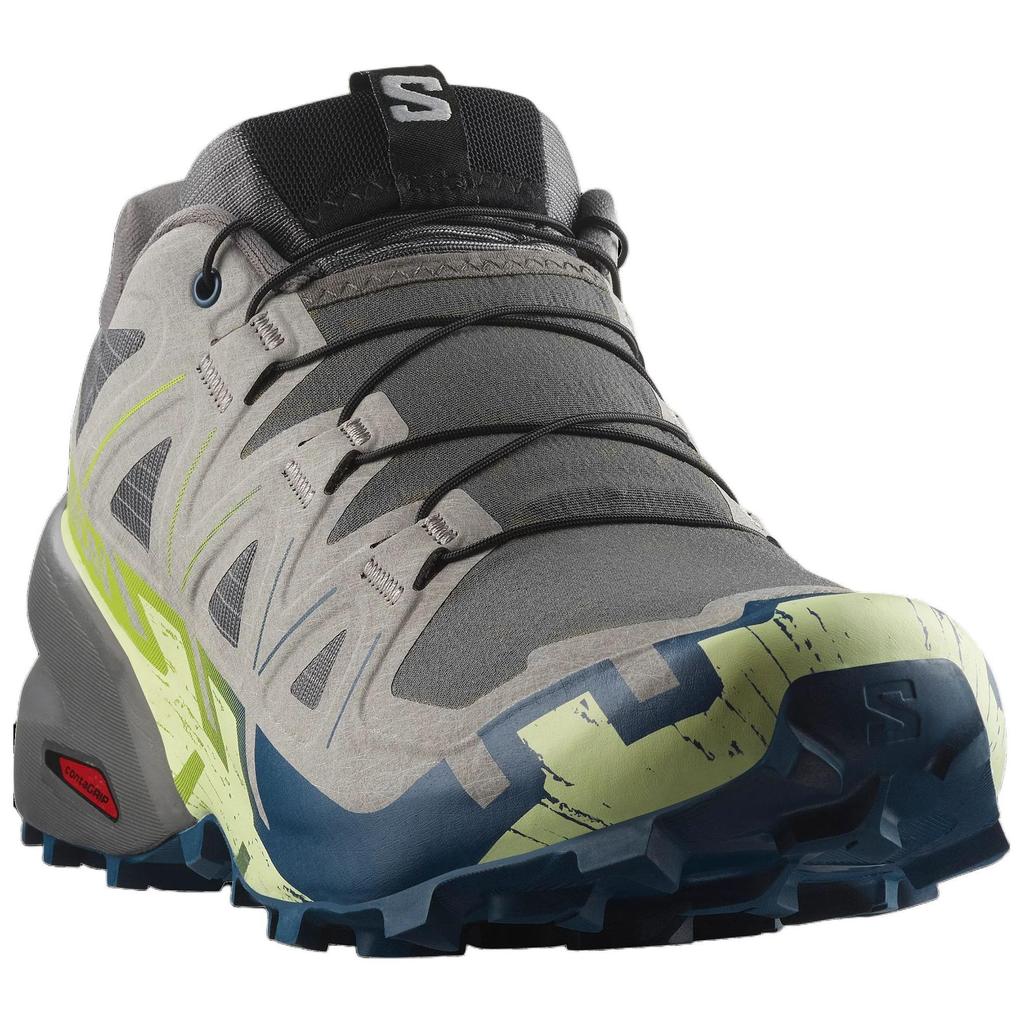 SALOMON Speedcross 6 Comfortable Slip-Resistant Durable Low-Top Running Shoes Men Running Shoes Gray 478109