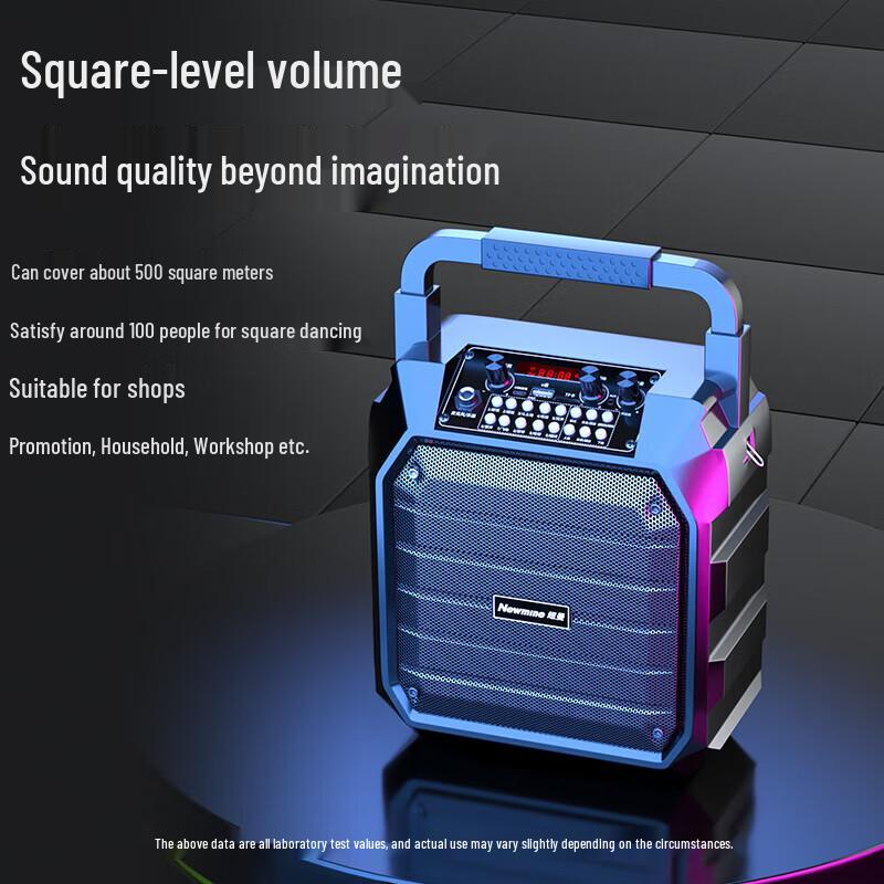 Newsmy K99 Portable Bluetooth Karaoke Speaker with Microphone CN plug (adapter included) (CN version)