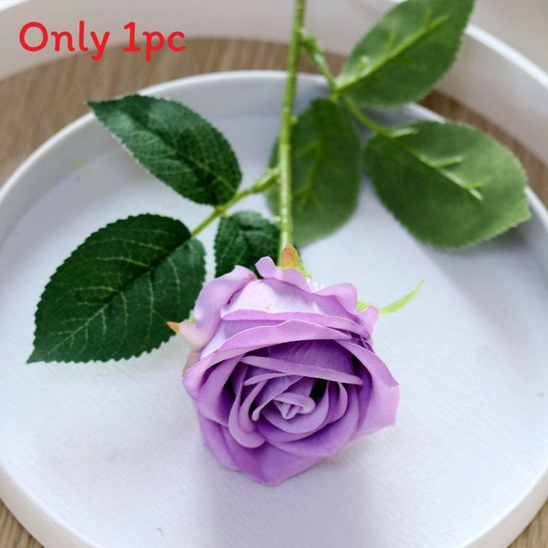 Silk Rose Artificial Flower For Wedding Party Home Decor Wall Arrangement Gift