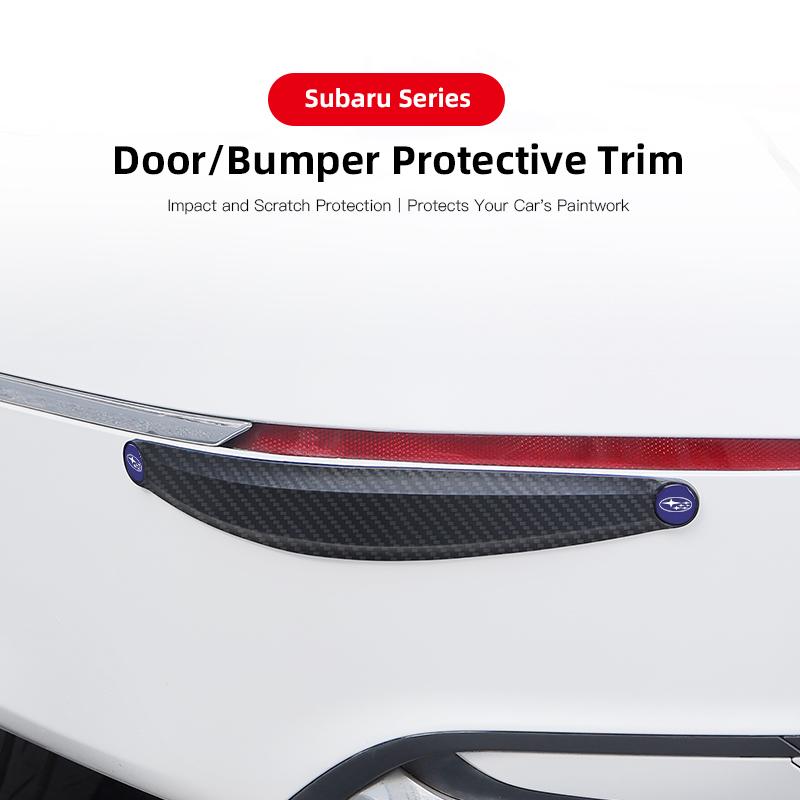 2Pcs Car Door/Bumper Protective Trim Anti Collision Protect Sticker For Subaru STI WRX Forester Impreza Legacy Outback XV WAS hyu1