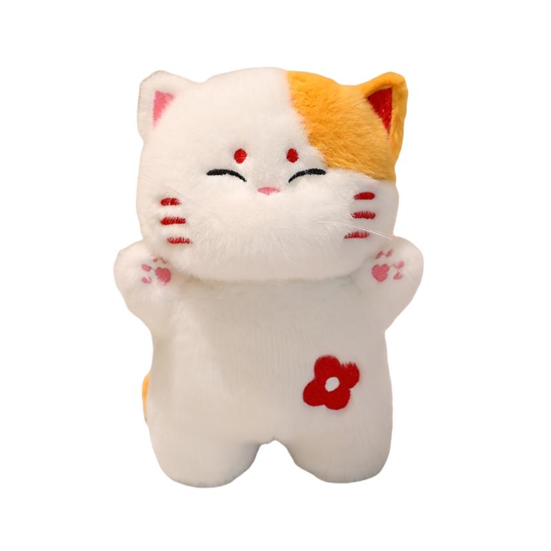 Jouets en Peluche Chat Adorables Remplis Japon Apporter Chat British Shorthair Gris Orange Ragdoll Pussy Chaton Poupée Table Accompagnement Jouets about15-20cm