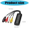 USB 2.0 Sound Video Konverter Video Capture Card Box VCR TV zu Digital Konverter 720x480@30fps Für PC