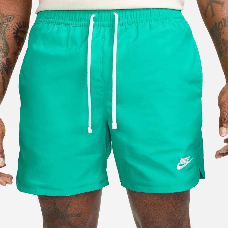 Nike Sport Essentials Solid Color Casual Shorts With Logo Drawstring Men Bottoms Green DM6829-335