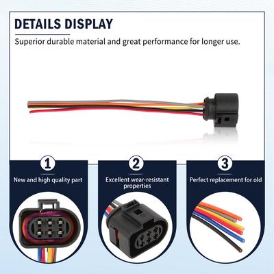Rear Light Cable Set Cable Socket Connector Socket Repair Kit Wiring Repair Plug for TT 8J 8J3 TT Roadster 8J9 2006-2014