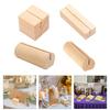 20Pcs Wood Table Number Holders, Wood Memos Note Photo Food Label Holders for Wedding Party Name Sign