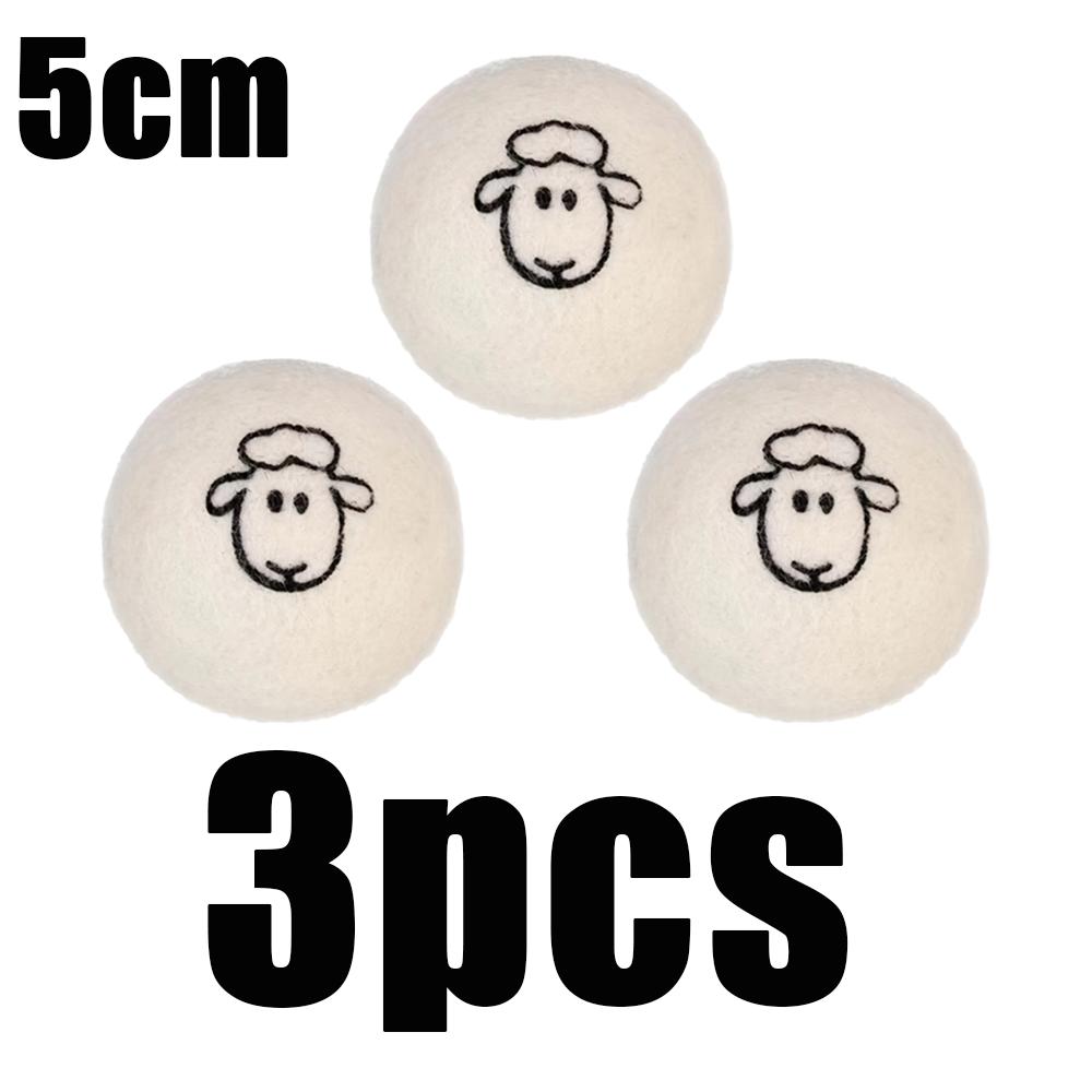1-12Pcs Wool Dryer Balls 5/7cm Reusable Natural Fabric Softener  Home Wrinkle Reducer Washing Machine Cleaning Supplies Gadget