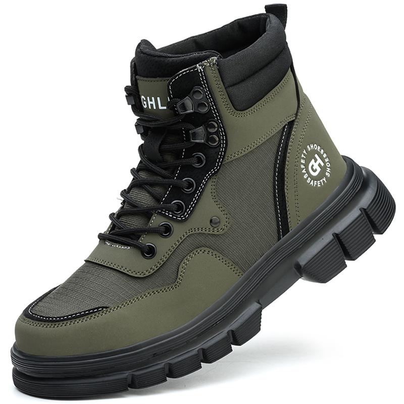 Fashion Work Safety Shoes Men Anti Smashing And Anti Piercing Indestructible Shoes Anti Scalding Work Shoes Steel Toe Sneakers