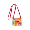 Ito Industries Anpanman Block Pattern Shoulder Pouch 11.5x15cm Strap Length 98cm Made In Japan