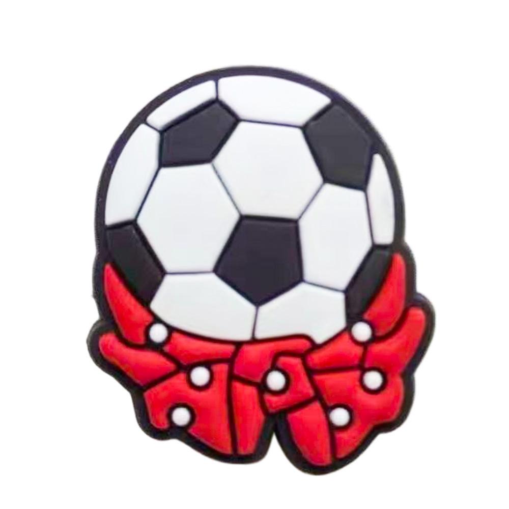 Fotbalová série Croc DIY Odnímatelné Sponky na boty - Měkké Gumové Dekorace na Dřeváky