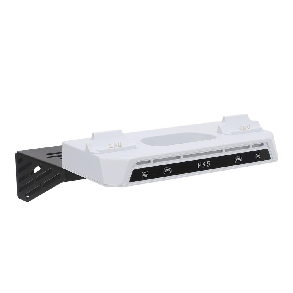 Ladestasjon for spillkontrollere Universell veggmontert laderstativ for kontrollere med RGB-belysning