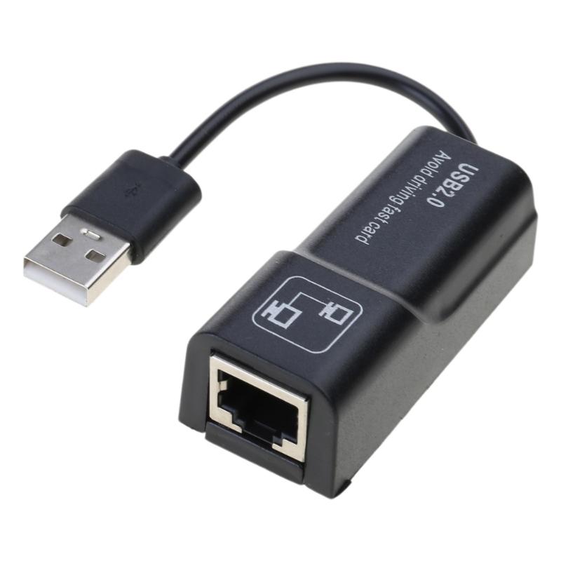 

USB 2.0 to 10/100Mbps Ethernet Networking Adapter Dongle USB Networking Adapter USB 2.0 Fast Ethernet Adapter USB Converter 1