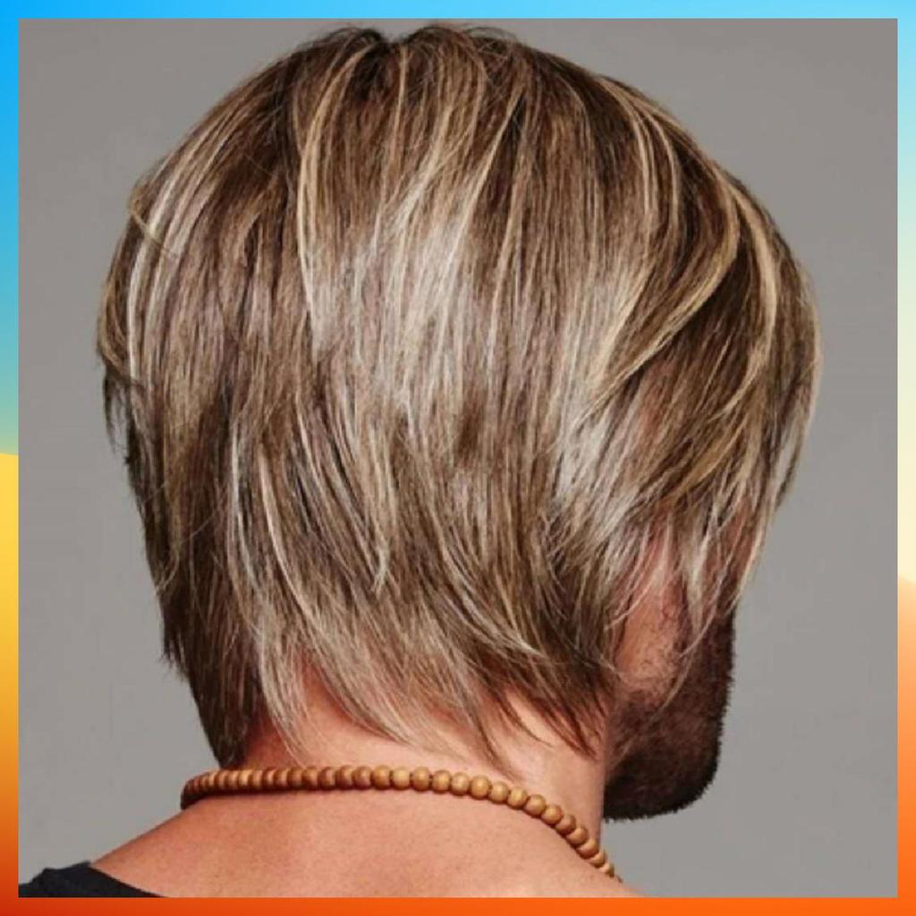 2025 European Fashion Short Straight Wig For Men HW750