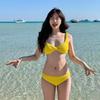 Korean Style Yellow Bikini for Beach & Spring - Sexy, Hot Girl Niche Suit