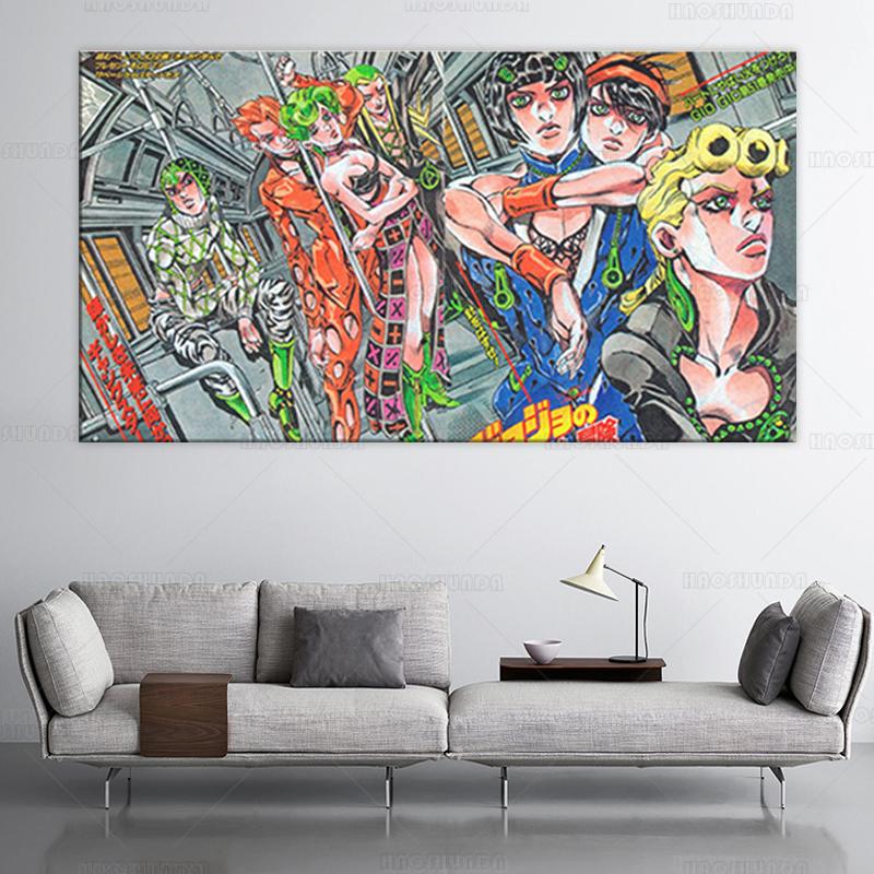 

Домашнее украшение JoJo S Bizarra Приключения Настенное искусство Холст Живопись Печать Плакат Модульная анимация Картина Cuadros для спальни