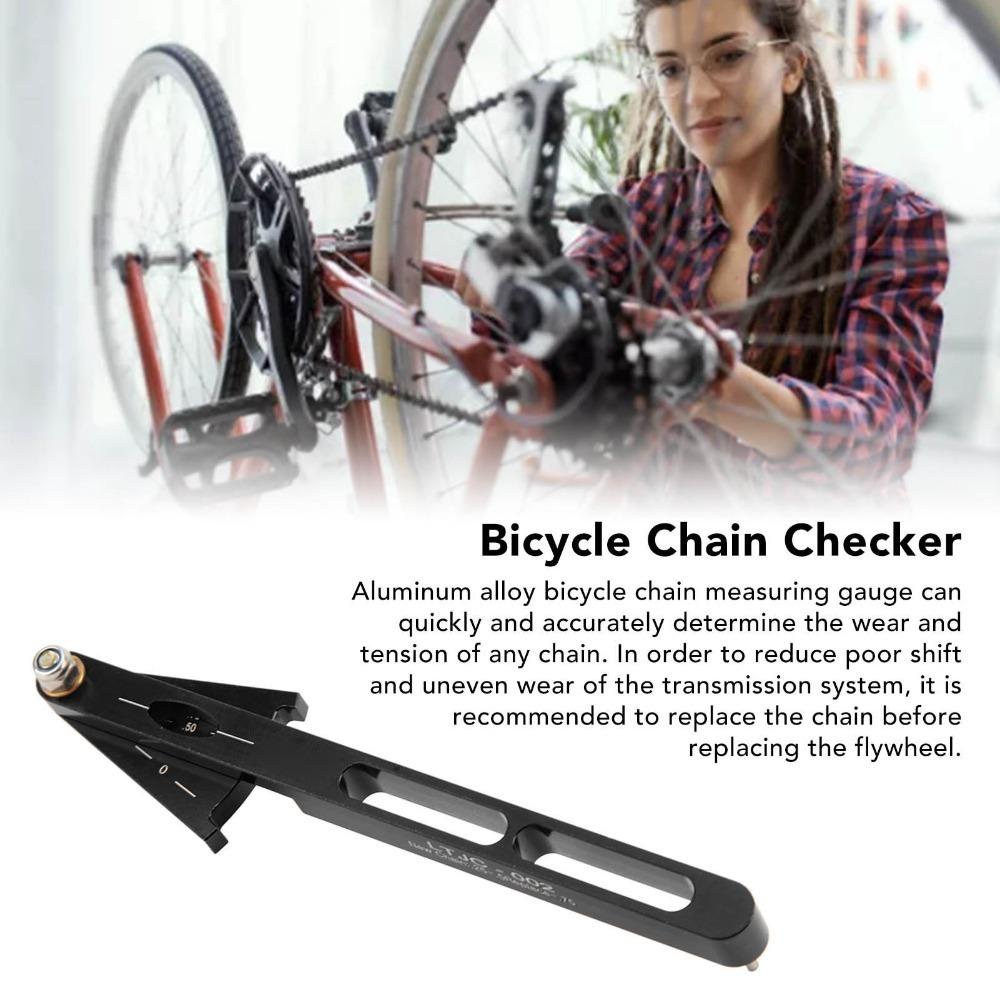 Easy to Use Bicycle Chain Wear Indicator Aluminum Alloy Bicycle Chain Gauge  Mountain Bike