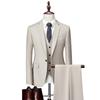 Men's Clothing Men's Business Casual Suit Suit Wedding Groom Dress Suit Three-piece Suit Suits & Blazers