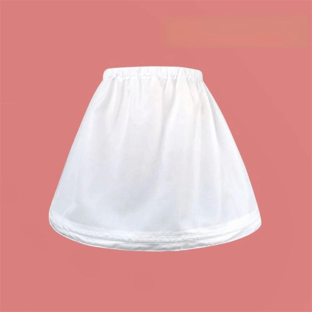 White Cosplay Crinoline Breathable Hoop Petticoat Kawaii Tutu Puffy Skirt  Wedding