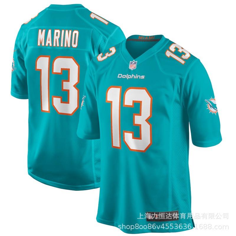 Miami Dolphins Football Jersey 10 13 17 Tagovailoa Legend Embroidery Sports Team Uniform Men Women