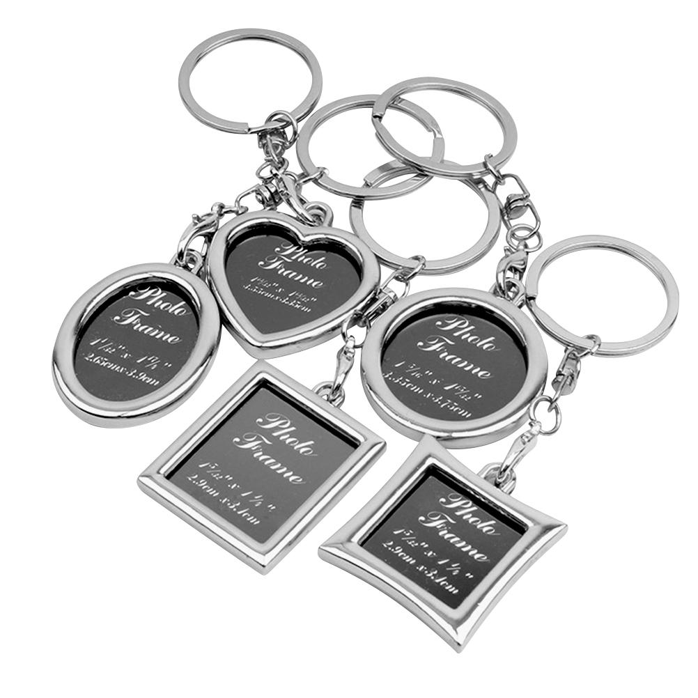 5PCS Useful Fashion Nontoxic Durable Practical Key Chain Photo Frame