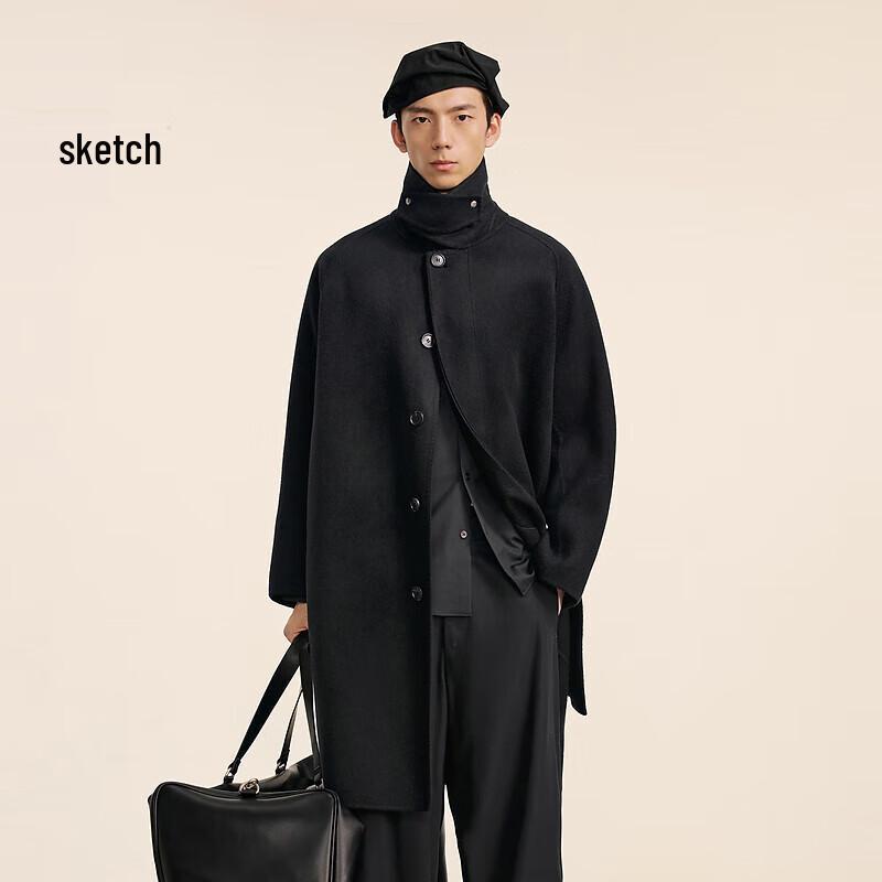 

Мужское пальто CROQUIS 2024 Зима, из шерстяной смеси, с лацканами S