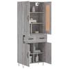 Buffet Cinza Sonoma 69,5 x 34 x 180 cm Aglomerado