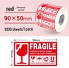 Fragile Handle with Care Adhesive Warning Label Sticker