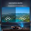 2025 Ultra HD 4K Projector for Home, Office & Hotel: Wall Projection Home Theater