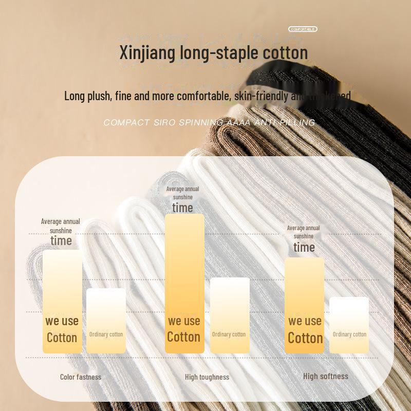 Chaussettes montantes au-dessus du genou pour femmes, automne et hiver, antidérapantes, amincissantes, style japonais, coton uni.