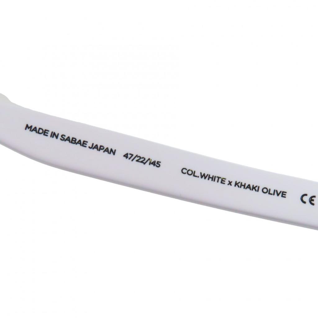 Pristine NOCHINO OPTICAL Sunglasses ONDA White Mens Used