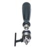 Hand Drill Carbon Steel Manual Crank Drill with Chuck Key and 5pcs Drill Bit for Plastic Wood