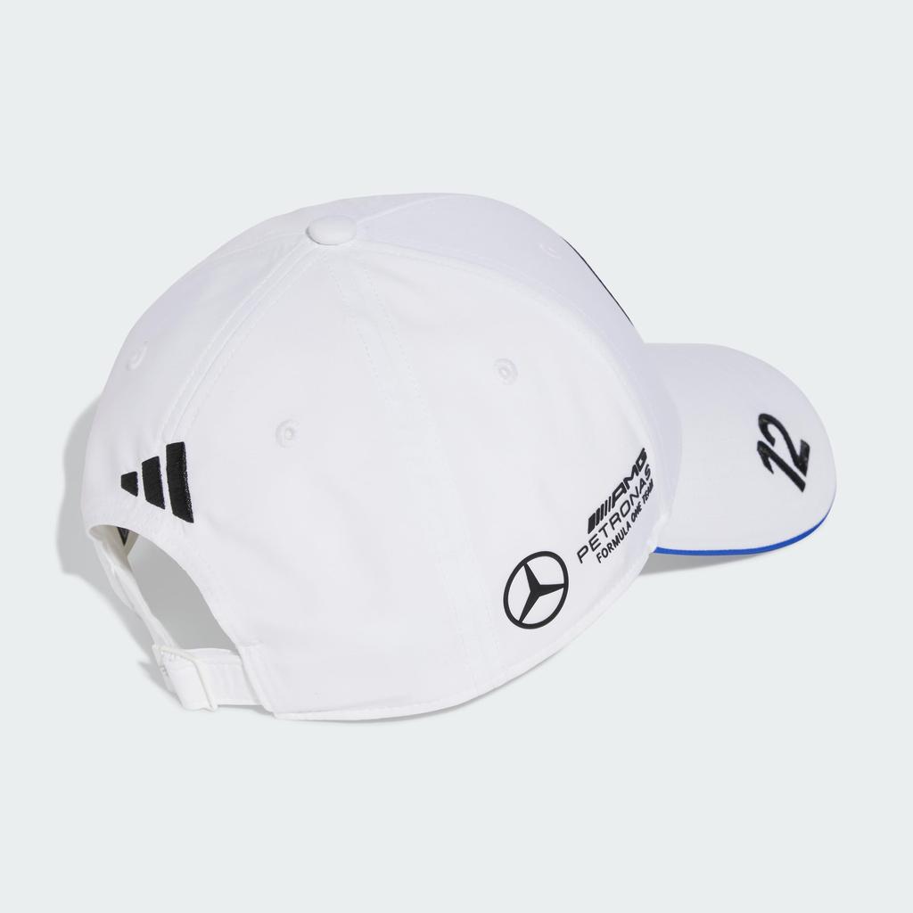 adidas MERCEDES AMG PETRONAS FORMULA ONE Team Cap KIMI ANTONELLI Unisex Adult Cap V6447 White (JZ6711) 60-63cm