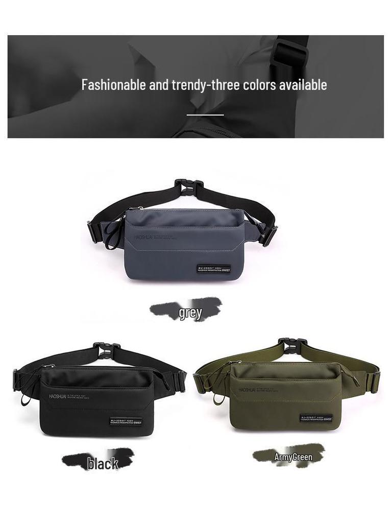 New Men's Trendy Multi-Functional Sports Waist and Chest Crossbody Bag