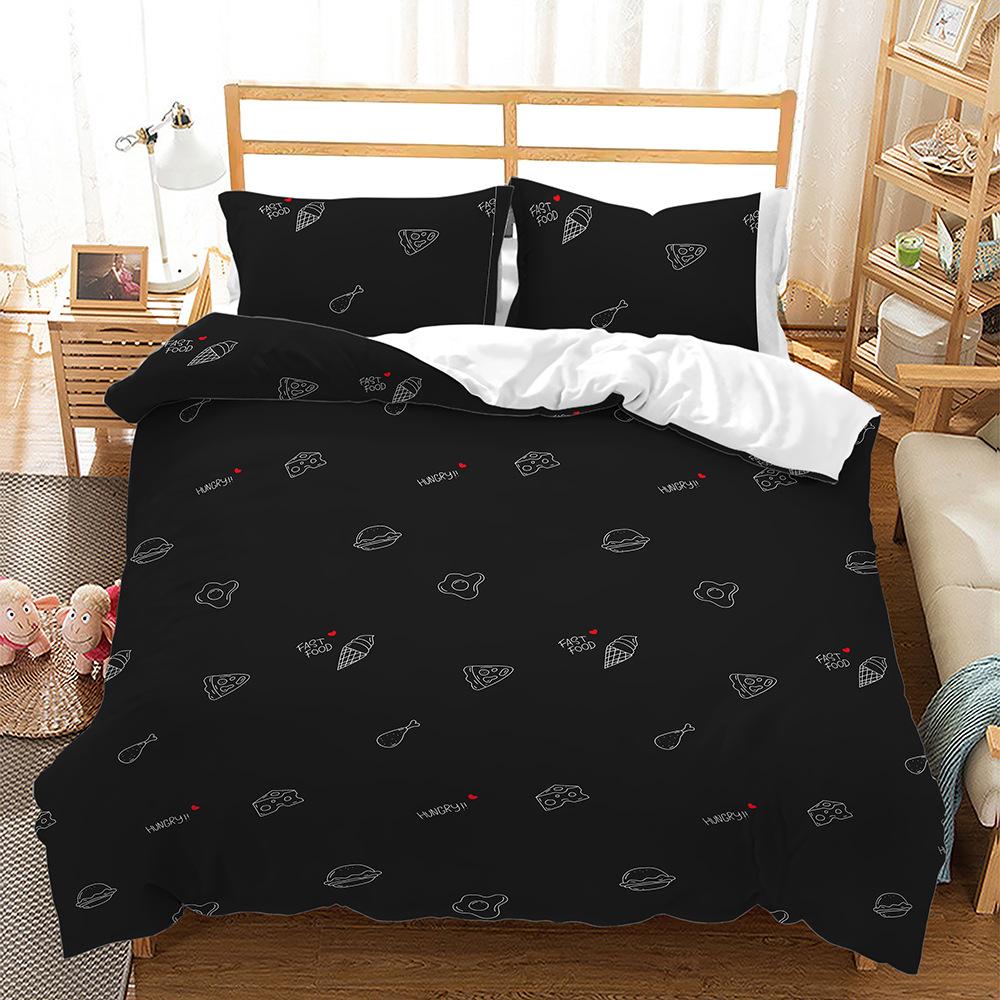 Rv Scenic Bed Three-Piece Quilt Cover 3D Digital Printing Kit Four-Piece Set