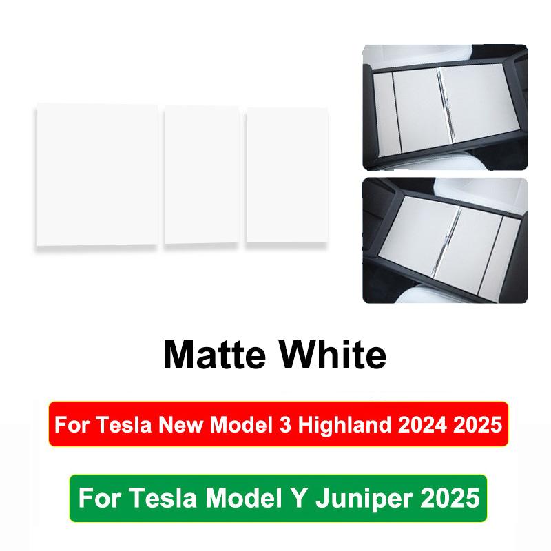 For Tesla Model Y Juniper 2025 Model 3+ Highland Center Console Cover Protector Sticker Central Control Panel Film Accessories