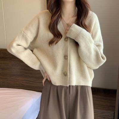 Lazy Wind Sweater Knitted Sweater Autumn and Winter 2025 Popular Top Women's Cardigan Jacket