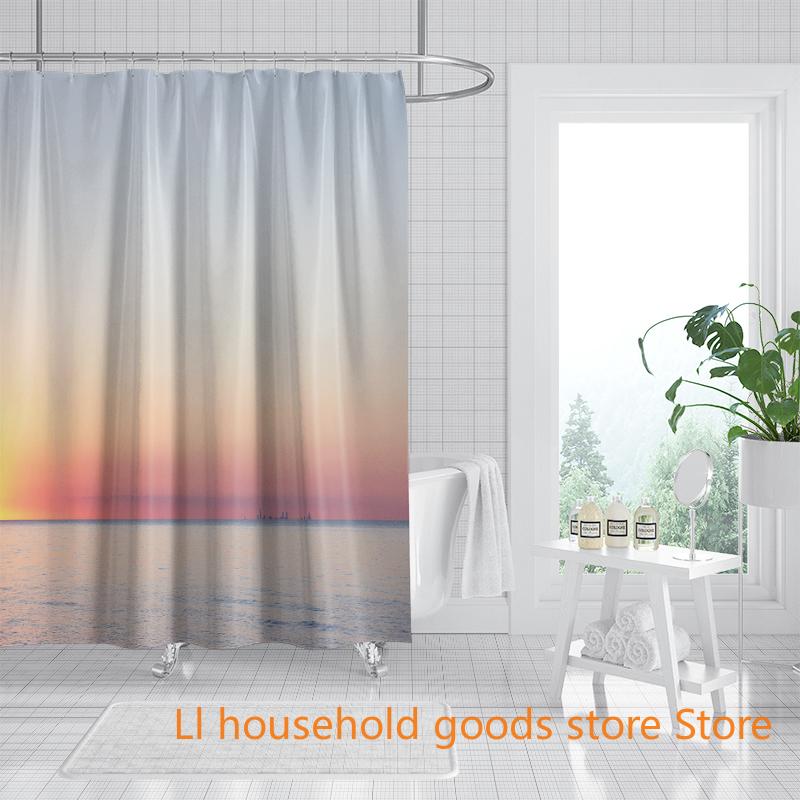 Stunning Metropolis Dawn Shower Curtain Unique Bathroom Wall Art Print