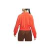 Nike Women's Short Long-Sleeve Sweatshirt with Solid Color Logo