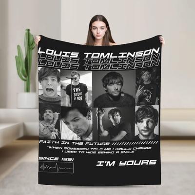 Louis Tomlinsons Sänger Decke Flanell Lustige Weiche Überwurfdecken für Tagesdecke Winter