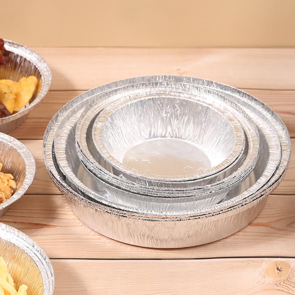 Disposable Aluminum Foil Plates Convenient And Flame-retardant Aluminum Foil Tray Multifunctional