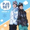 PONTAPES Snowboardkläder Topp och 18 Storlekar Vattenavvisande Justerbar Storlek Snowboard Skidåkning Flickor Barn Set, Underdelar, Färger, 100-150, 10,000mm, Storlek,