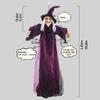 1pc Halloween Decoration Witch Voice Control Props Ghost Festival Haunted House Bar Toys Horror Toys Electric Luminous Hanging Ghost